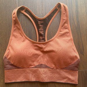NWT Victoria's Secret Pink Active Sports Bra Orange XS